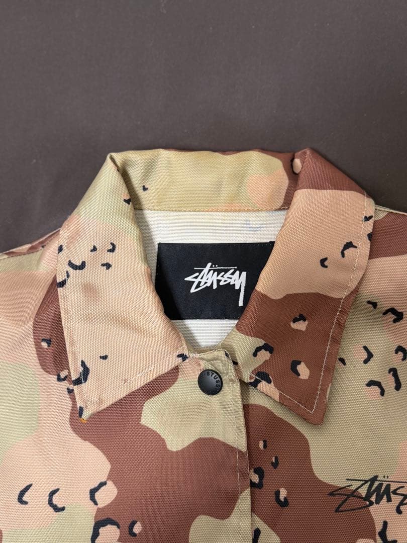 STUSSY カモフラ 迷彩 コーチジャケット