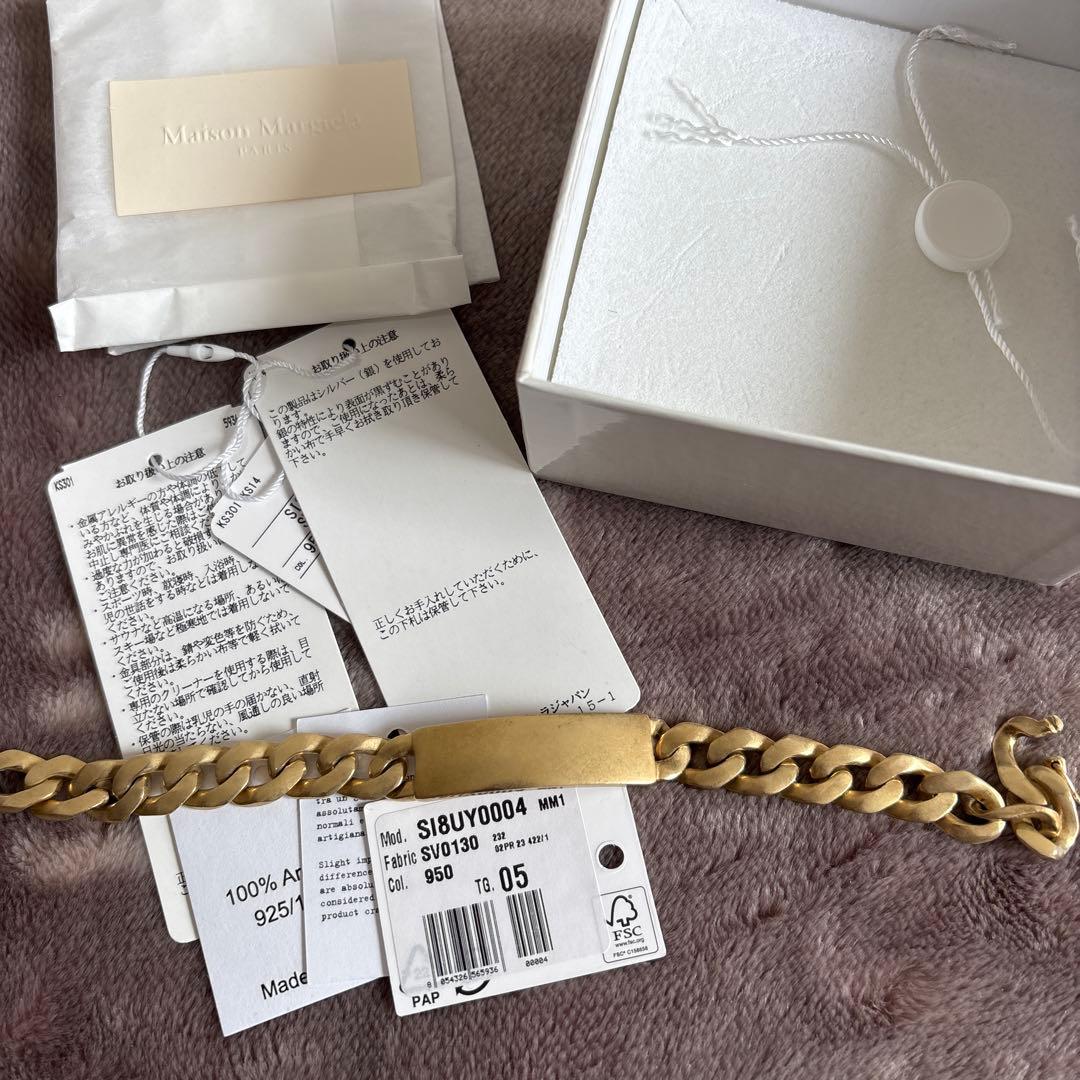 マルジェラ　ゴールドチェーンブレスレット