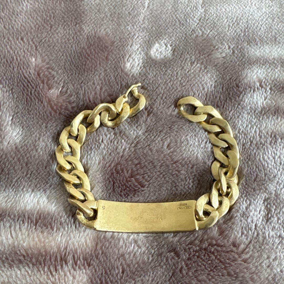 マルジェラ　ゴールドチェーンブレスレット