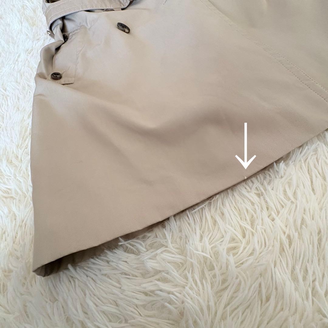 アクアスキュータム　トレンチコート　ウールライナー付　2way ベルト　サイズ8