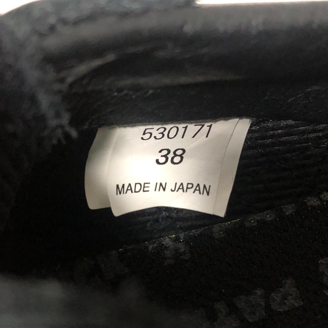 美品 PATRICK パミール・ウォータープルーフレザー スニーカー 黒 38