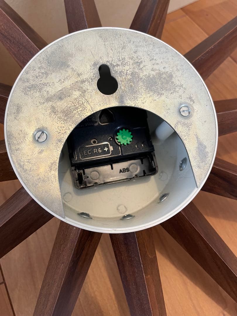 Vitra　正規品　サンバーストクロック　ウォルナット　時計　ジョージネルソン