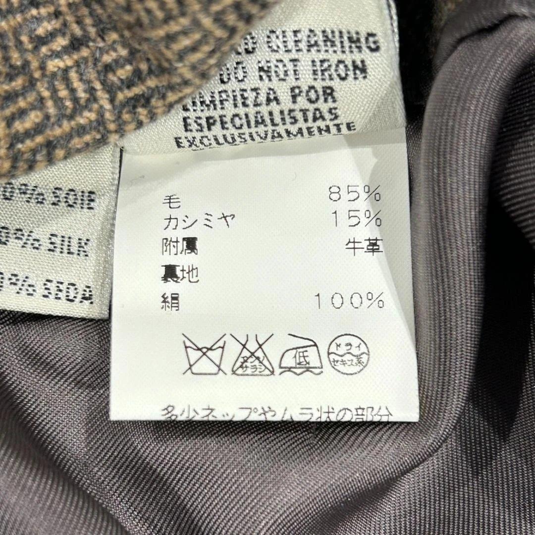 HERMES　エルメス　スカート　マルジェラ期　36　ブラウン　ウール×カシミア