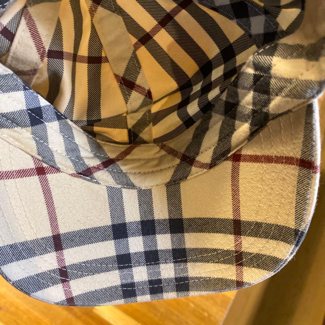 が*ン様 BURBERRY チェック柄 ベースボールキャップ M バーバリー80