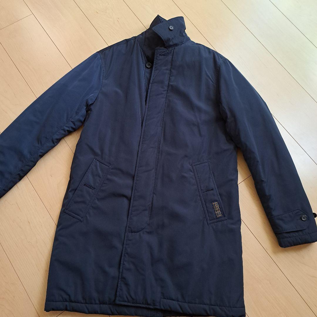 POLO RALPH LAUREN ネイビー ジャケットコート中綿入り。