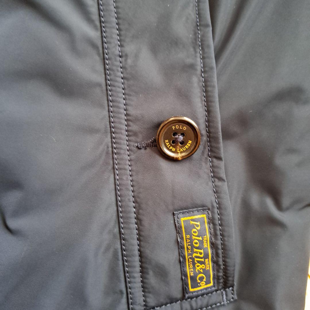 POLO RALPH LAUREN ネイビー ジャケットコート中綿入り。
