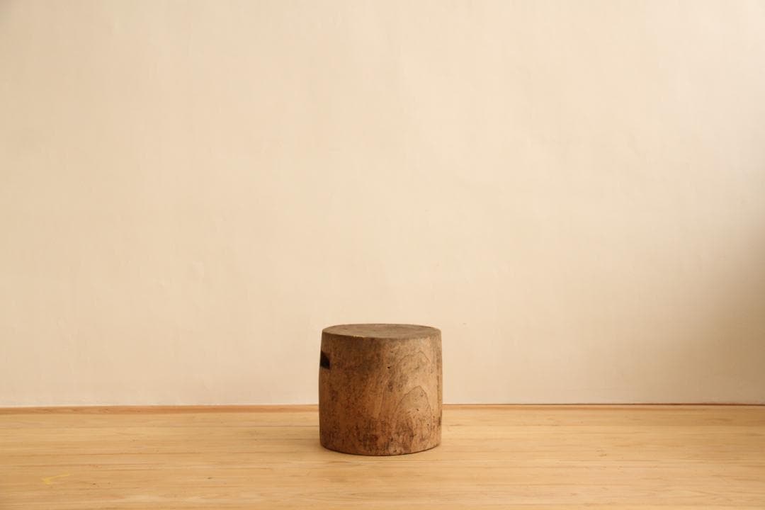 展示台　飾り台　木製　高さ25㎝　アンティーク　古道具　店舗什器