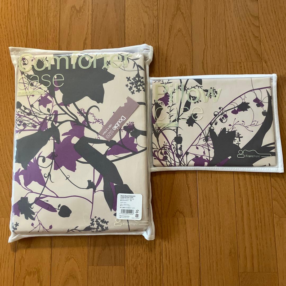 Francfranc 掛け布団カバー ダブルサイズ 枕カバーセット
