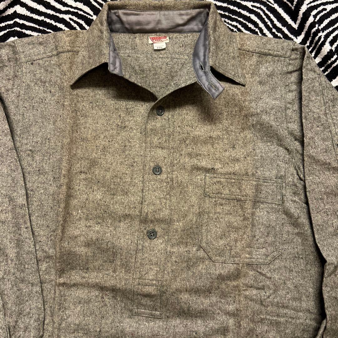 ニ*キ様 vintage 30s チンスト ワークシャツ deadstock ビ