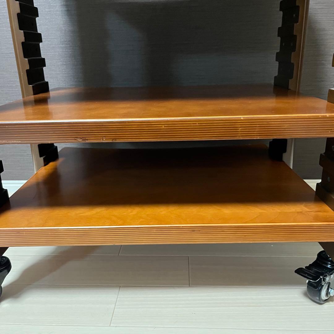 高級国産　山本音響工芸 桜合板×アサダ桜無垢材 オーディオラック