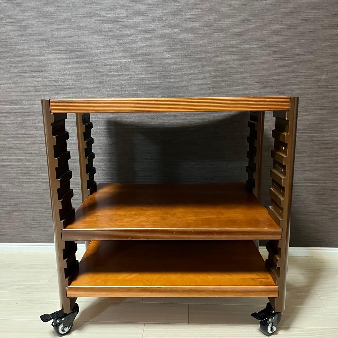 高級国産　山本音響工芸 桜合板×アサダ桜無垢材 オーディオラック