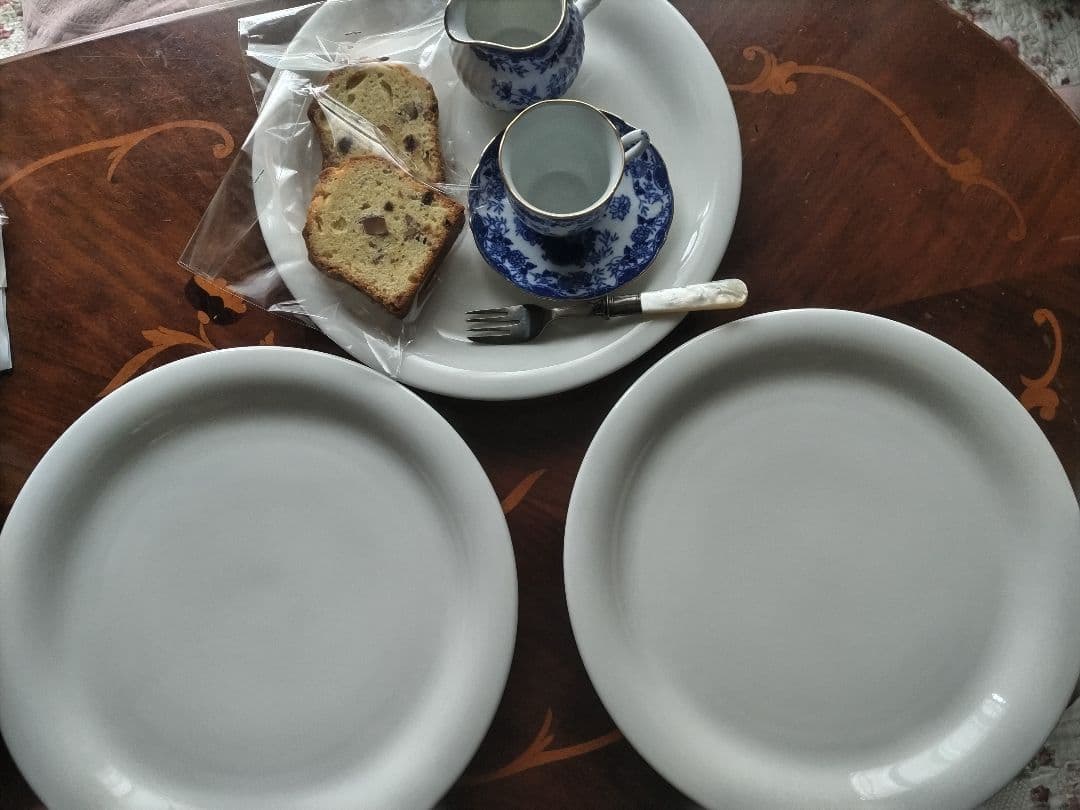 私の部屋　ヴィンテージ　ホワイト 皿 3枚セット 陶器