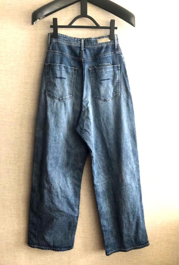 yr様　YANUK Joan ワイドレッグデニム ダークブルー　24