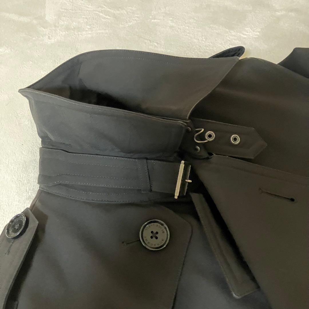 バーバリーブラックレーベル　トレンチコート　ライナー付　　ベルト　黒　S