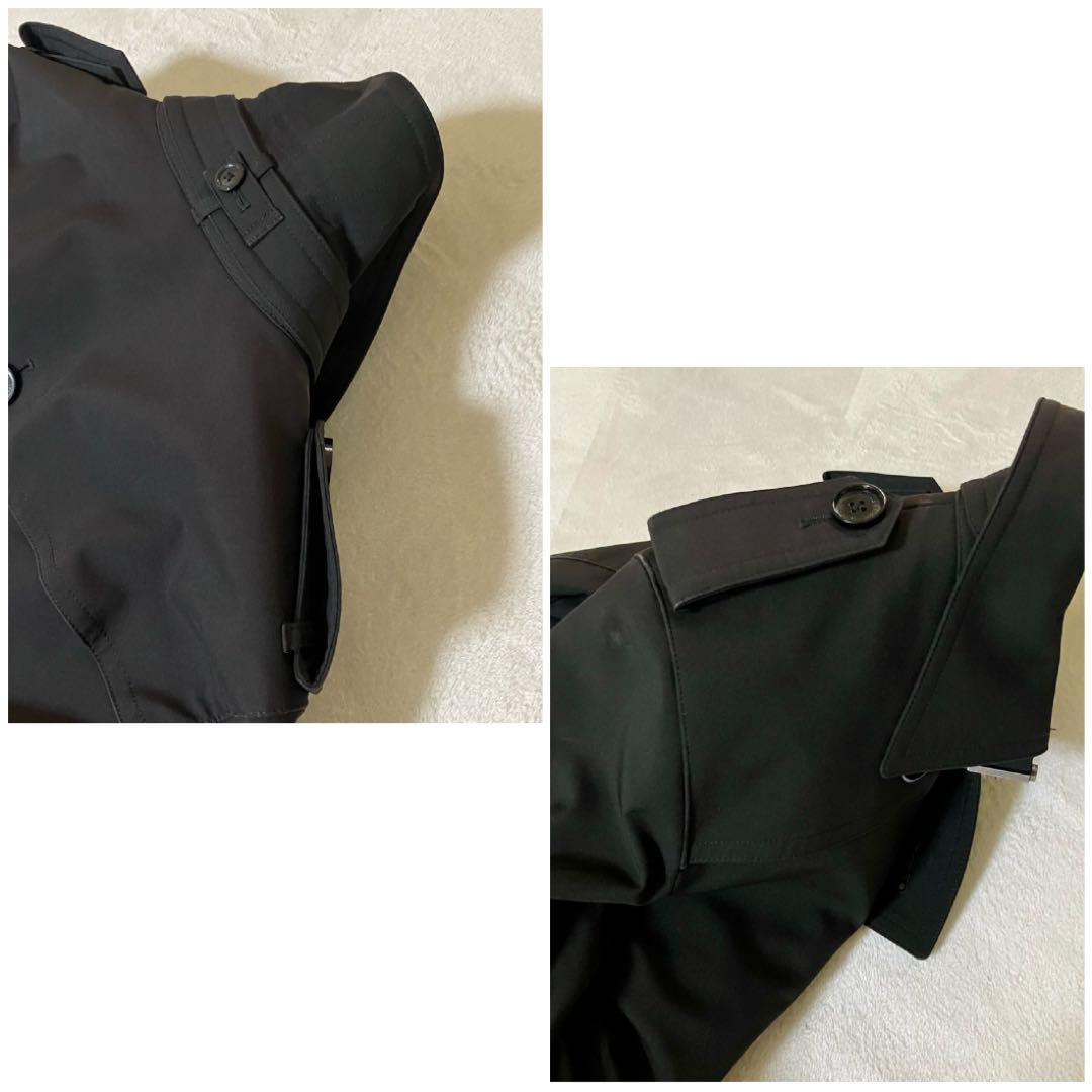 バーバリーブラックレーベル　トレンチコート　ライナー付　　ベルト　黒　S