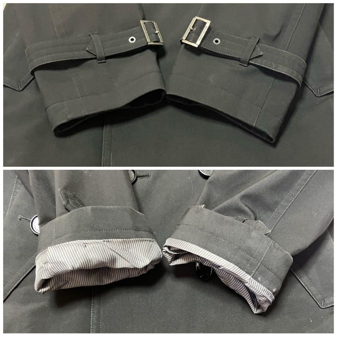 バーバリーブラックレーベル　トレンチコート　ライナー付　　ベルト　黒　S