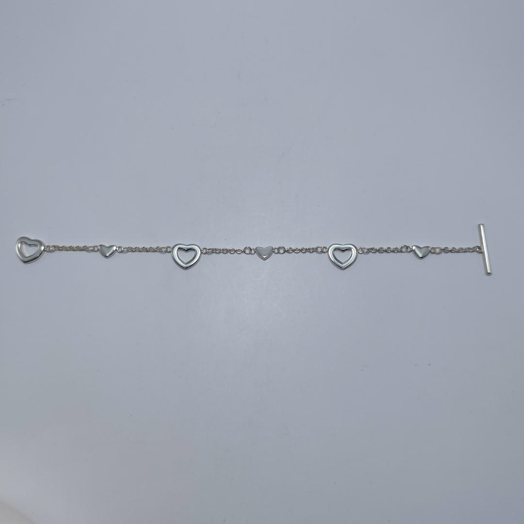 極美品！希少廃版品！ティファニー オープンハート5Pブレスレット シルバー925