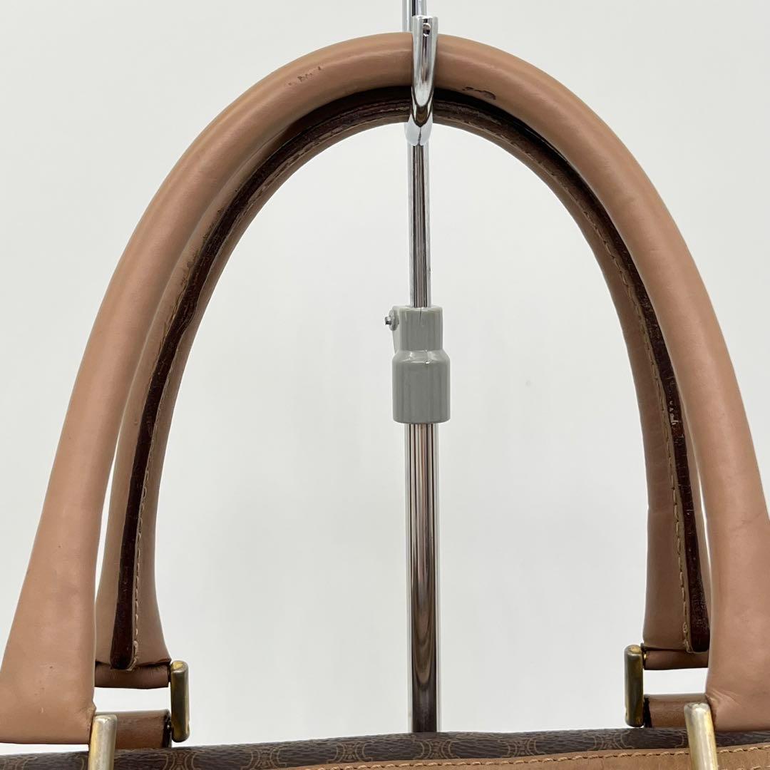 CELINE ハンドバッグ ミニボストン マカダム柄 トリオンフ ロゴ入 PVC