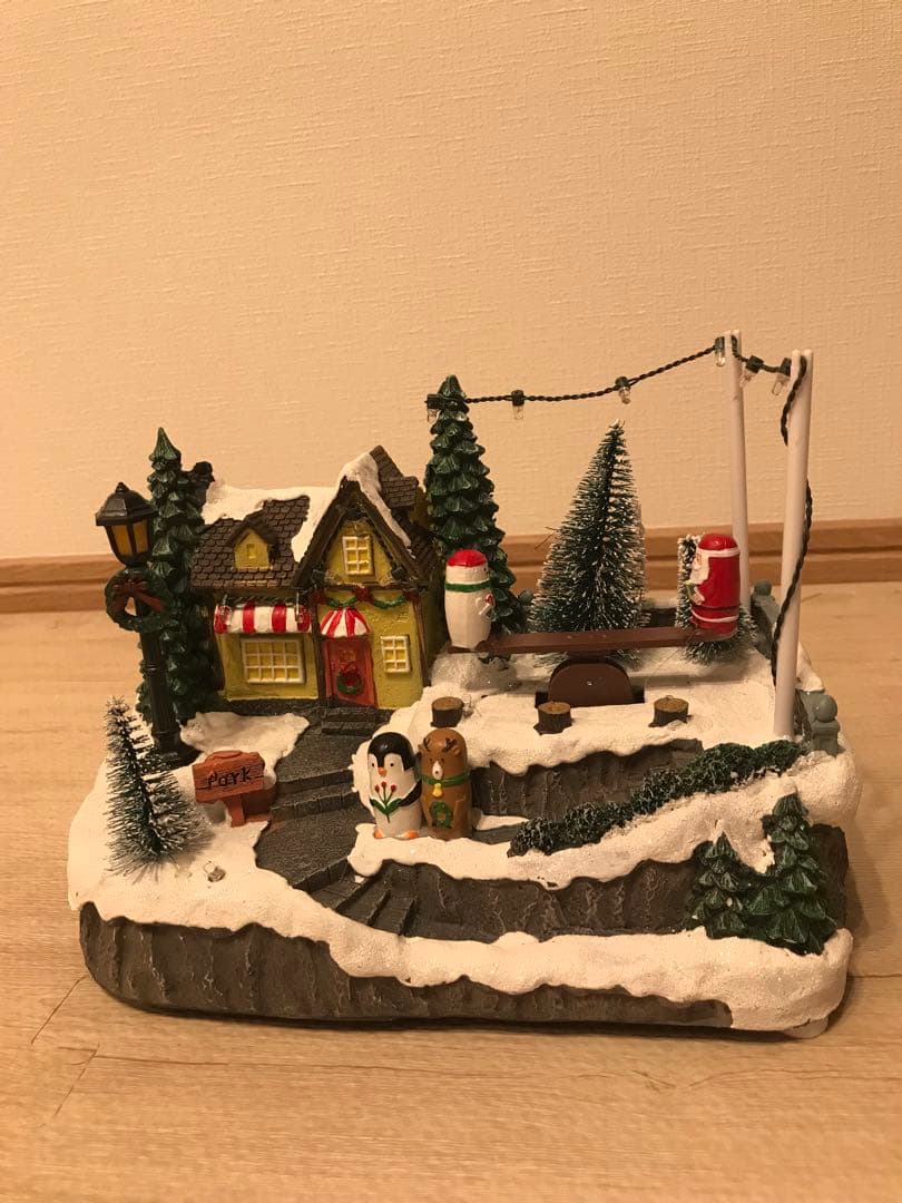 クリスマスオルゴール[新品未開封] 動くシーソー機能付き