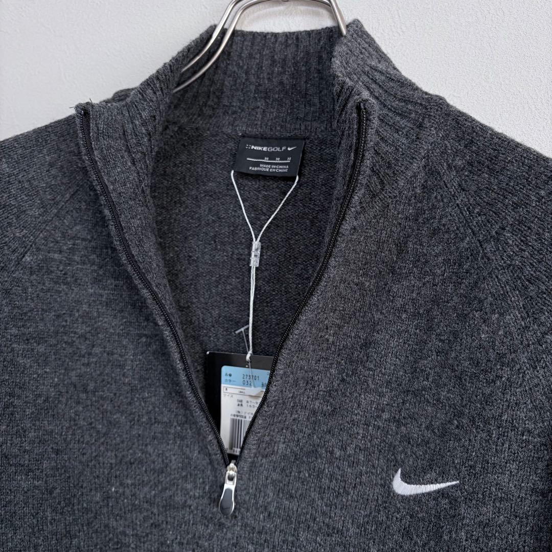新品 ナイキNIKE golf ゴルフハーフジップ セーター ニット タグ付きM