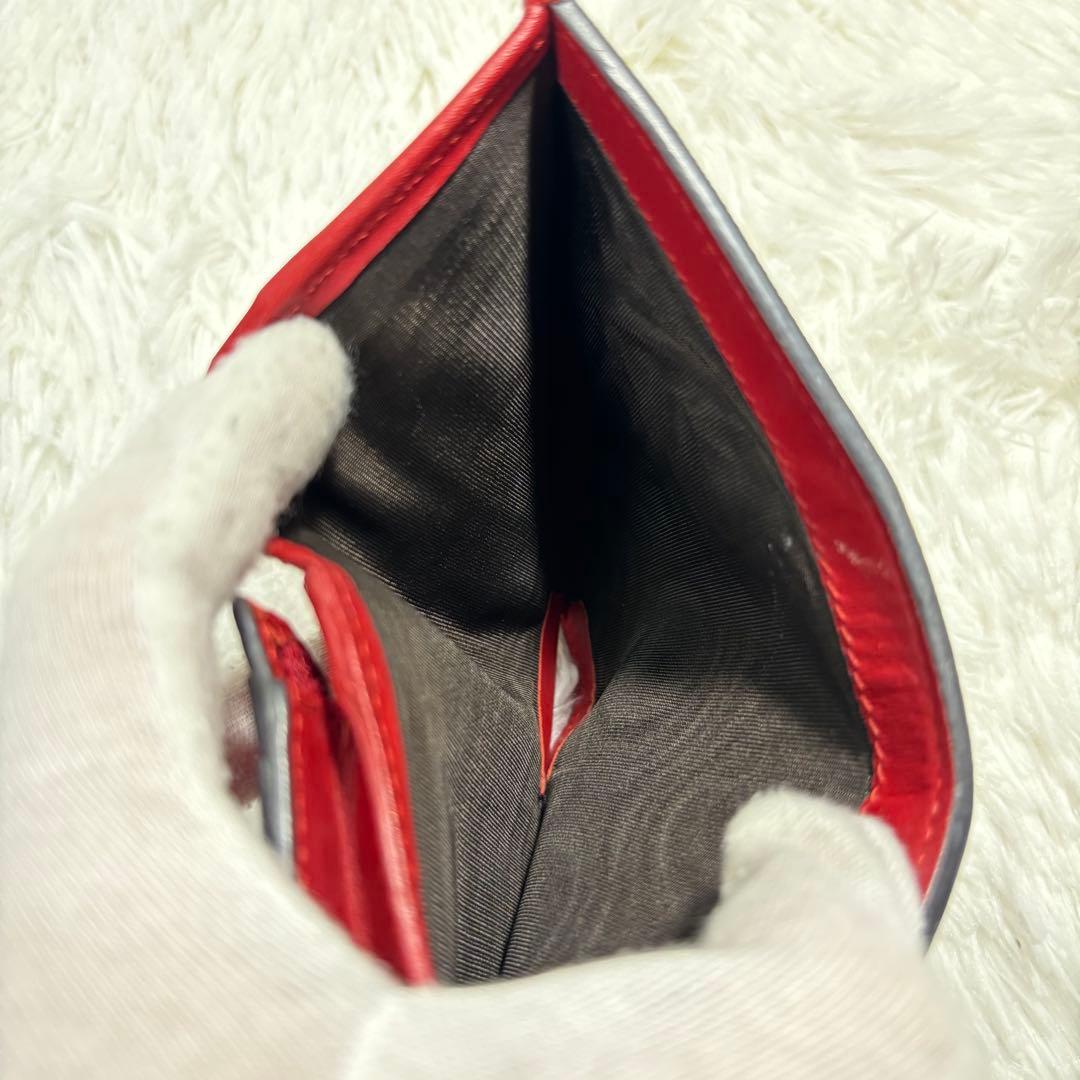 ✨美品✨ グッチ 二つ折り財布 チェリー さくらんぼ PVC GGスプリーム 赤