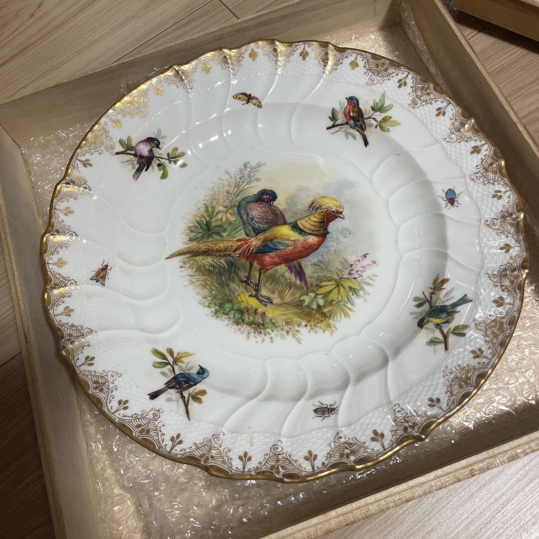 【貴重・美品】ドレスデン　飾り皿　プレート　アンティーク