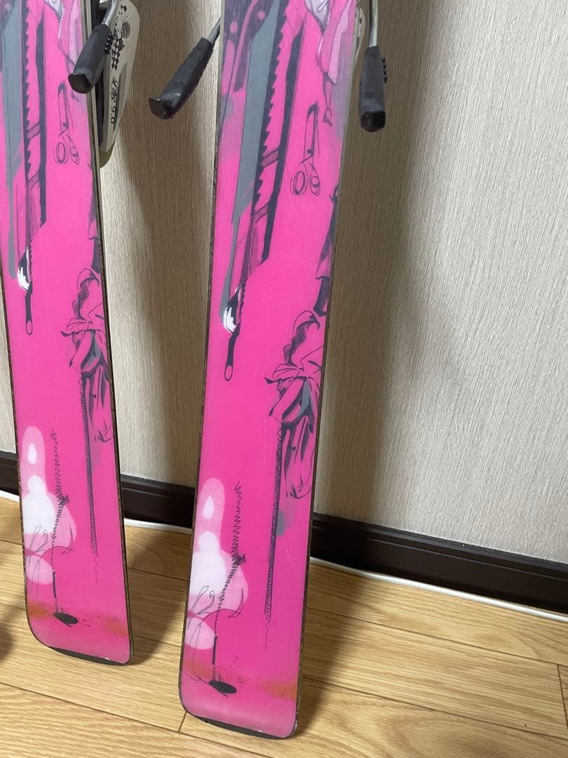 Head スキー板ストックセット ホワイト 155cm 女の子