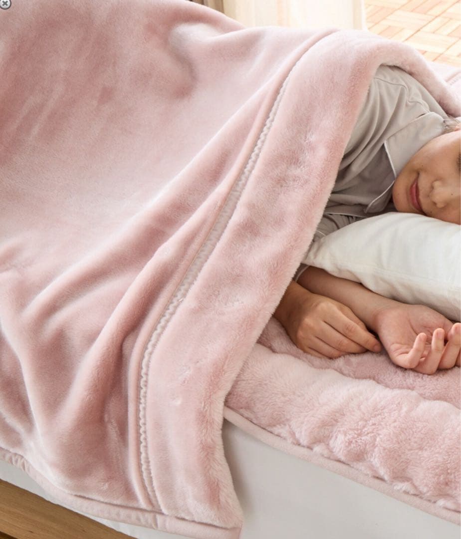 大津毛織【日本製寝具コレクション】マザーウォーム ムートン調吸湿発熱あったか毛布