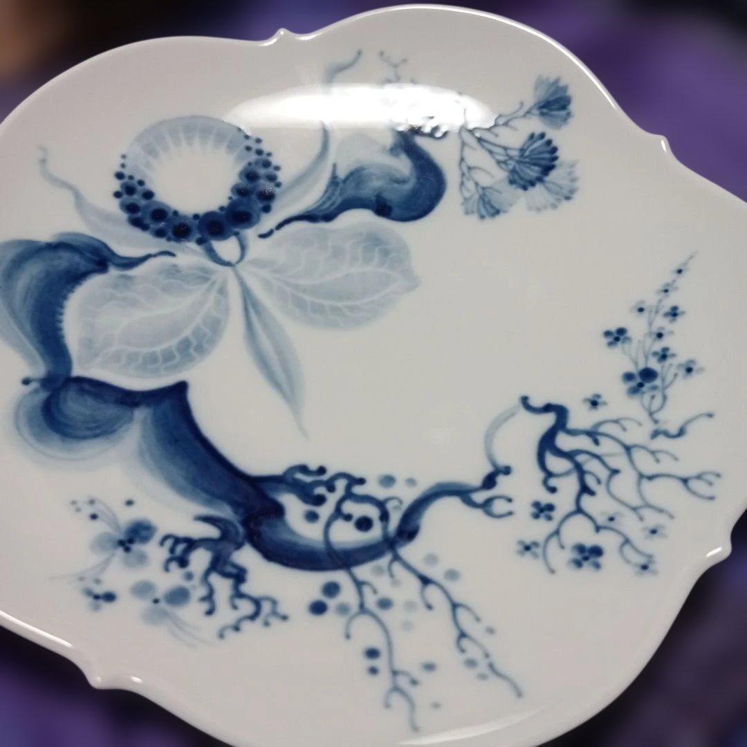 meissen　マイセンブルーオーキッド　プレート皿