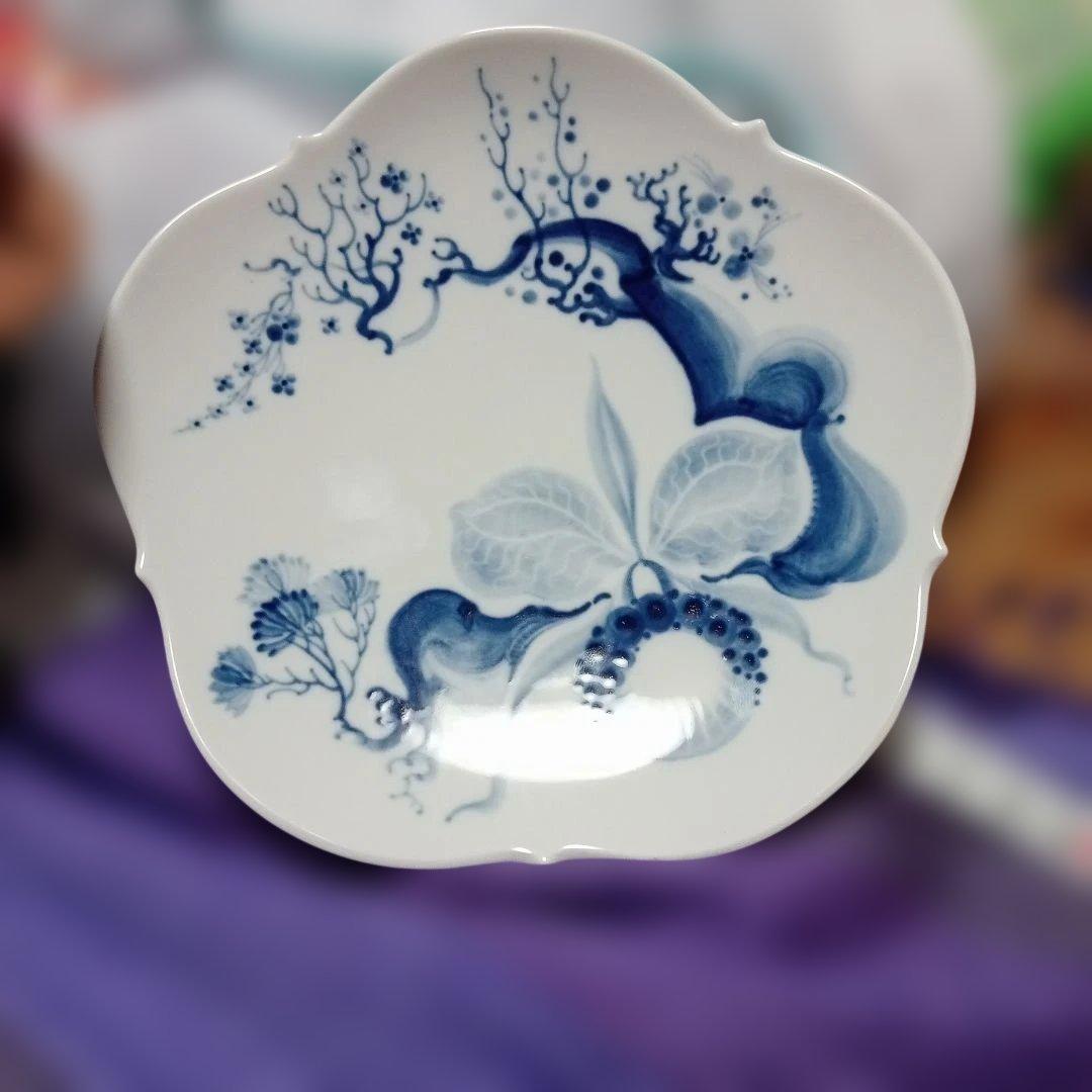 meissen　マイセンブルーオーキッド　プレート皿