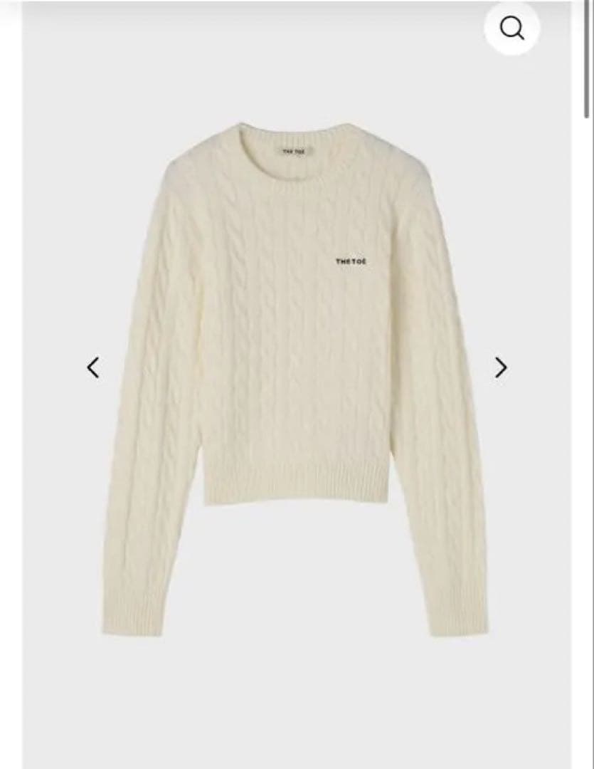 THE TOE TOÉ Prager Knit ホワイト　新品未使用タグ付き
