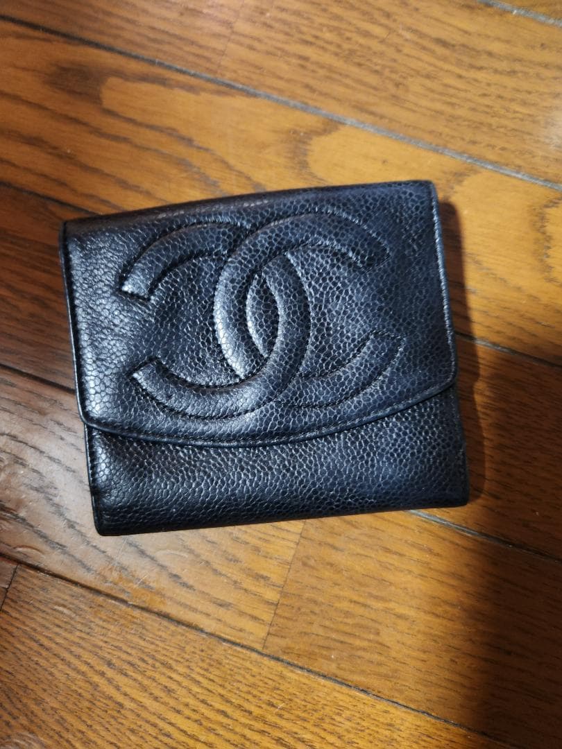 CHANEL♡ ブラック 二つ折り財布