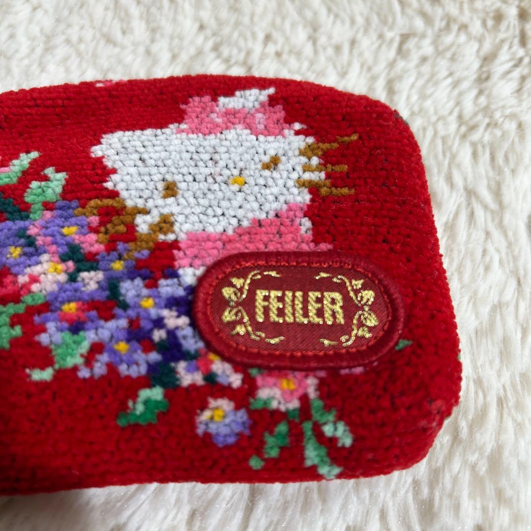【美品】FEILER Hello kittyハローキティ ケース　ポーチ