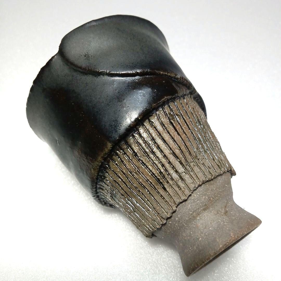 酒器 瀬戸黒 高台 ぐい呑 美濃焼