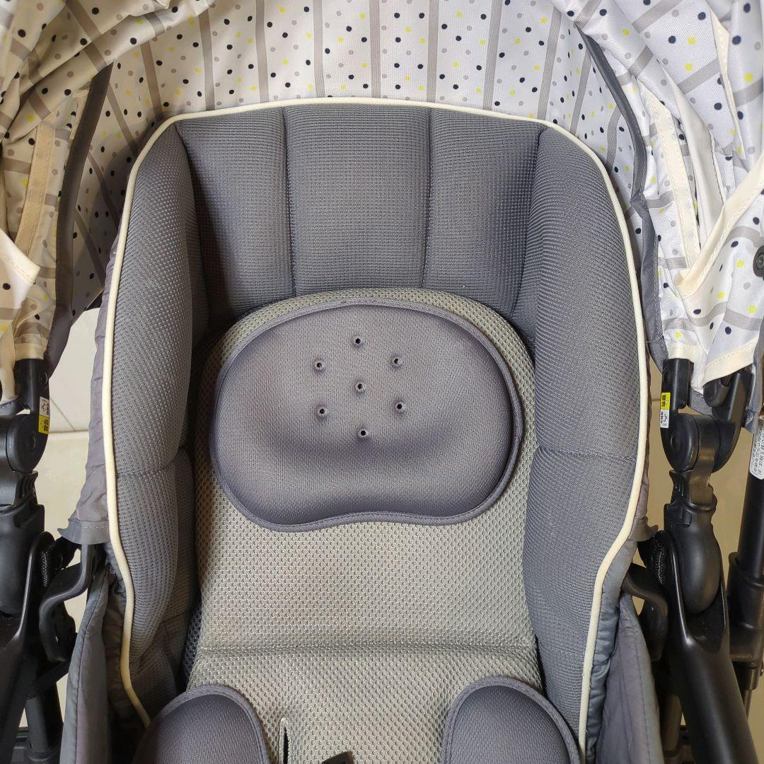 【良品】Aprica ラクーナビッテ クッション グレー アップリカ