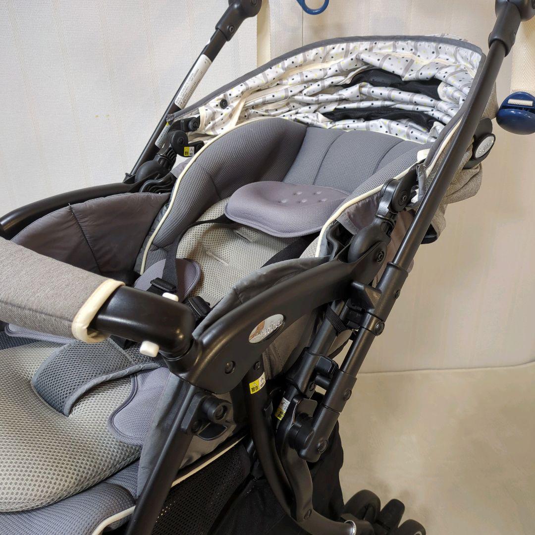 【良品】Aprica ラクーナビッテ クッション グレー アップリカ