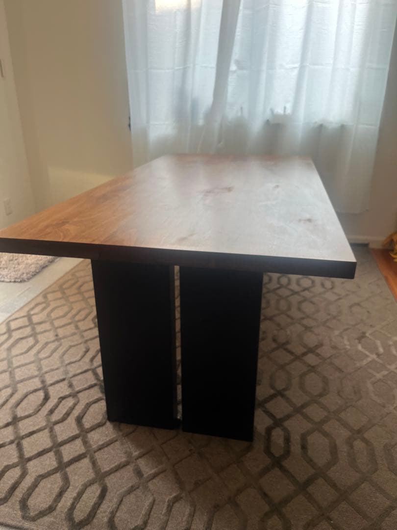 【トシ】QXテーブル　リッツウェル無垢