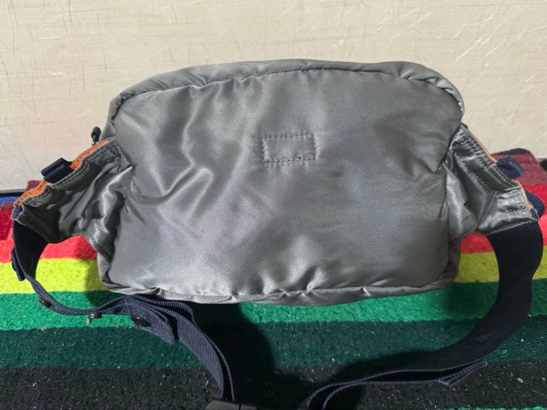 美品 PORTER PX TANKER ウエストバッグ シルバー グレー