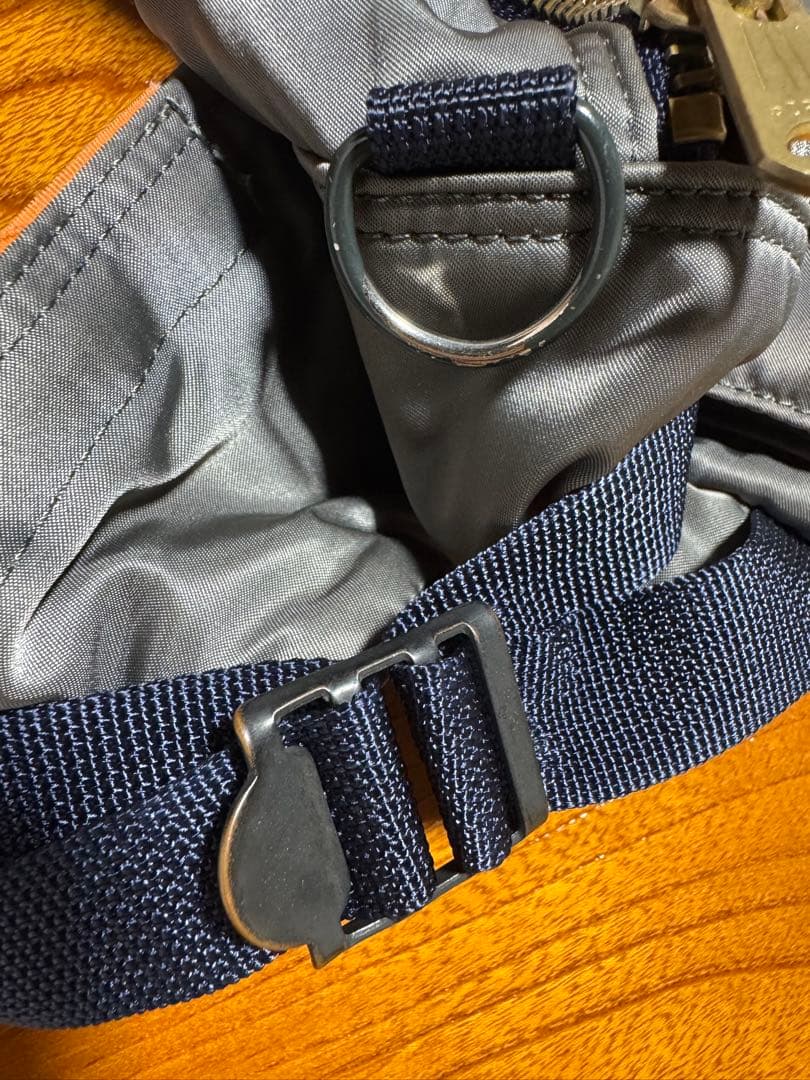 美品 PORTER PX TANKER ウエストバッグ シルバー グレー