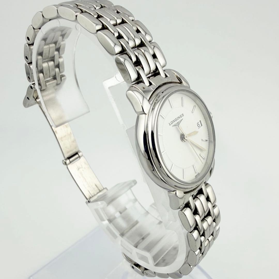 希少 美品 ロンジン L4.177.4 シルバー レディース クォーツ 腕時計