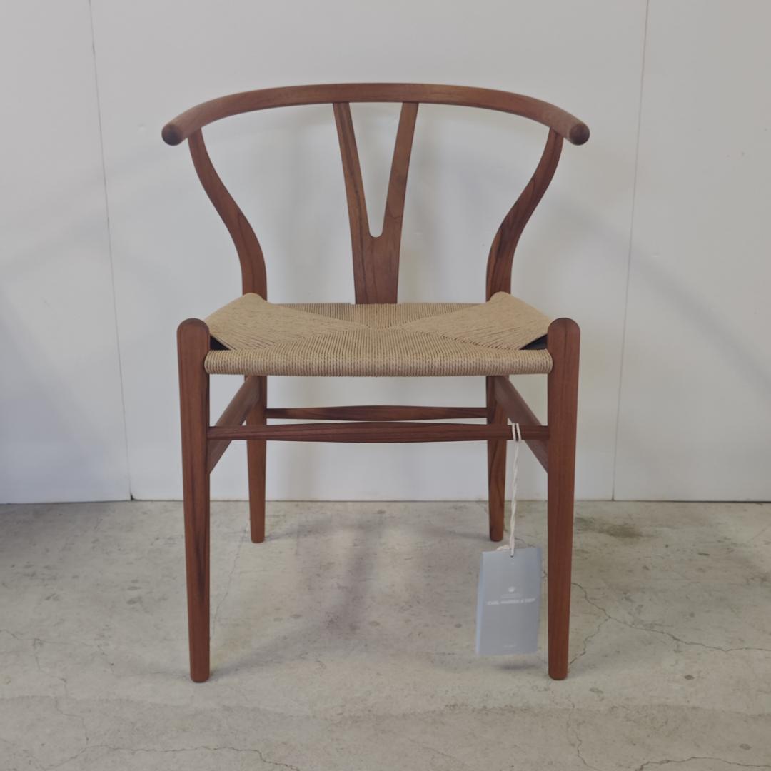 CH24 / Yチェア チーク材・オイル仕上げ SH45cm