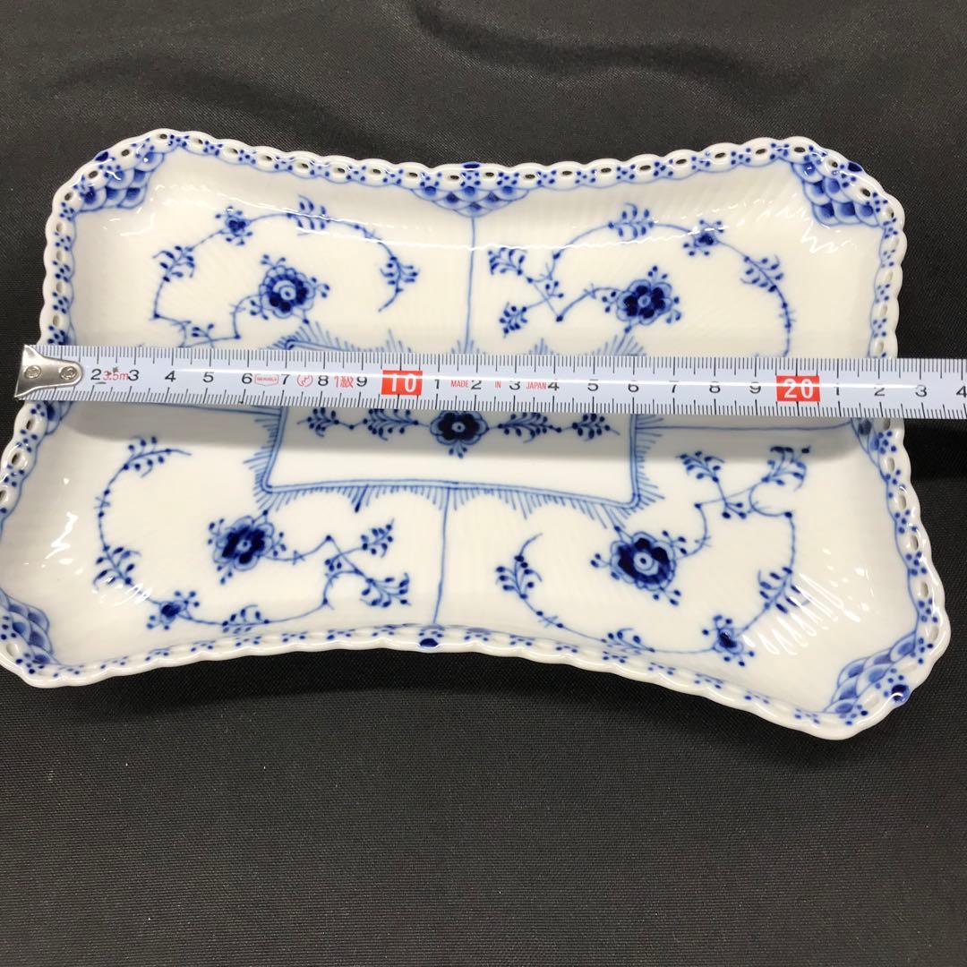 【美品】ロイヤルコペンハーゲン　スクエアプレート　フルレース