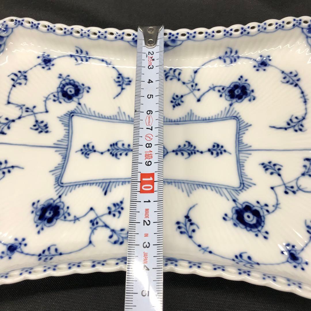 【美品】ロイヤルコペンハーゲン　スクエアプレート　フルレース
