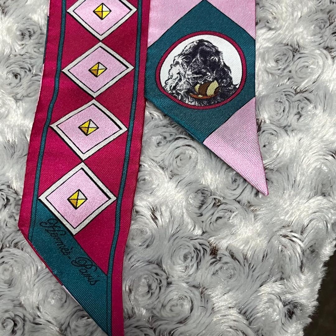 【こうちゃん】HERMES エルメス　コリエ・エ・シアン　ツイリー