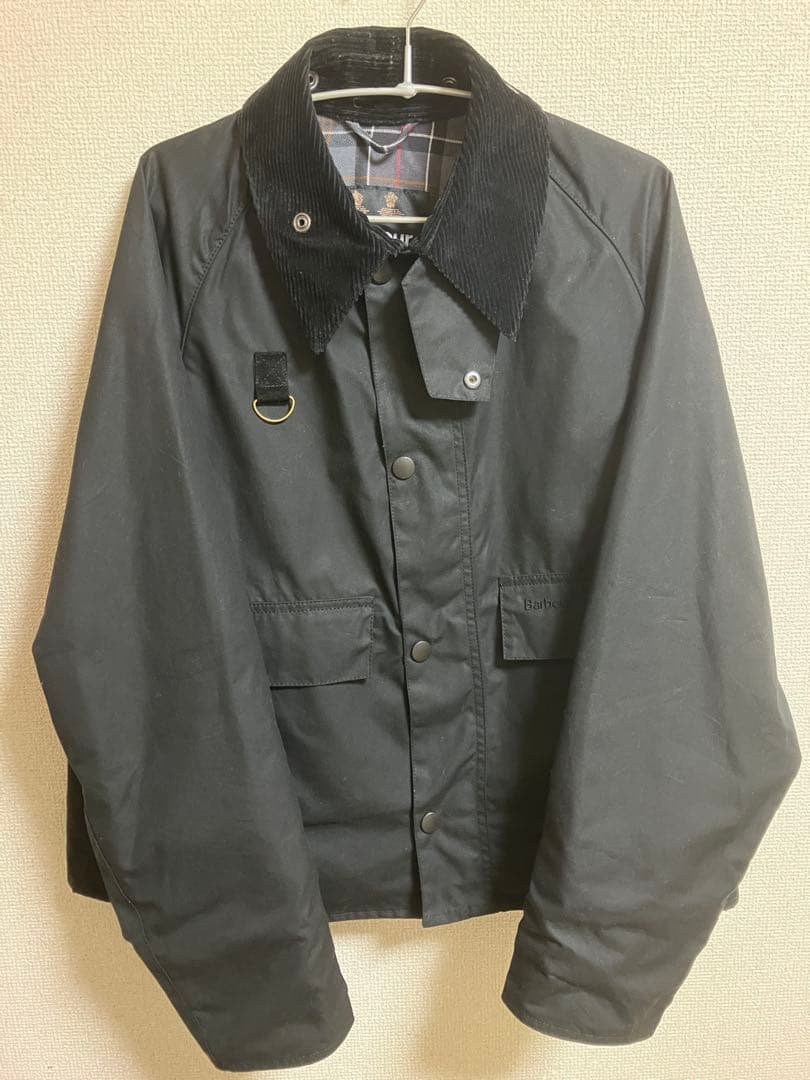 Barbour Spey Wax Short JKT BLK サイズL