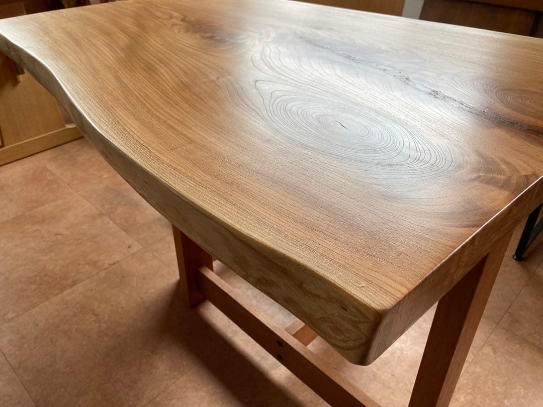 天板のみ／一枚板／カフェテーブル／ケヤキ／ダイニング