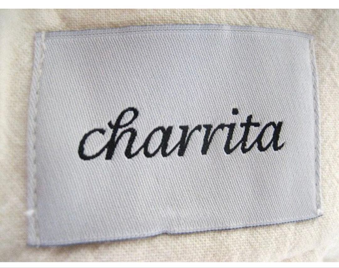 美品 charrita チャリータ マンタ生地 ベルトリボンギャザースカート