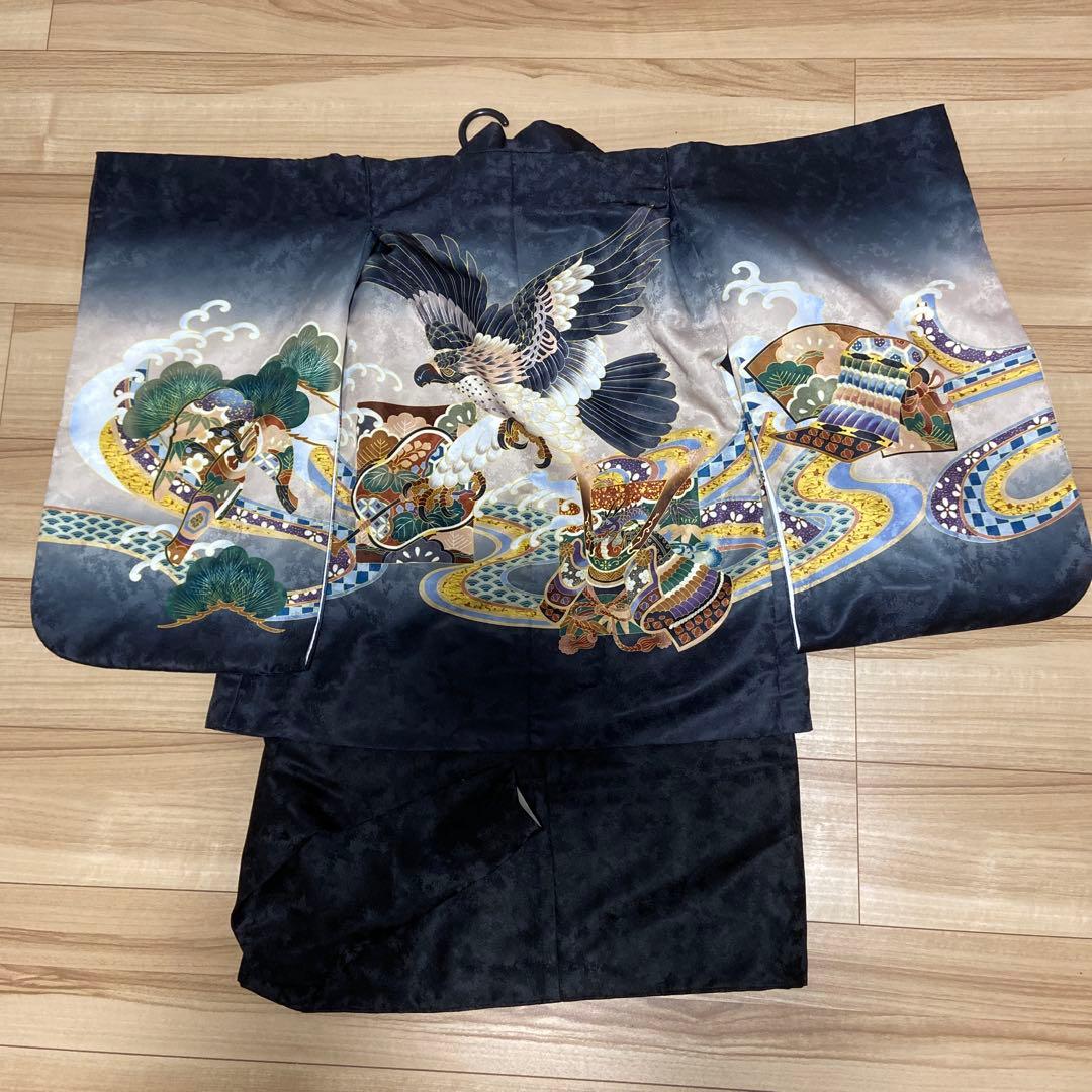 七五三　男の子　御祝い着　　晴れ着　小物セット