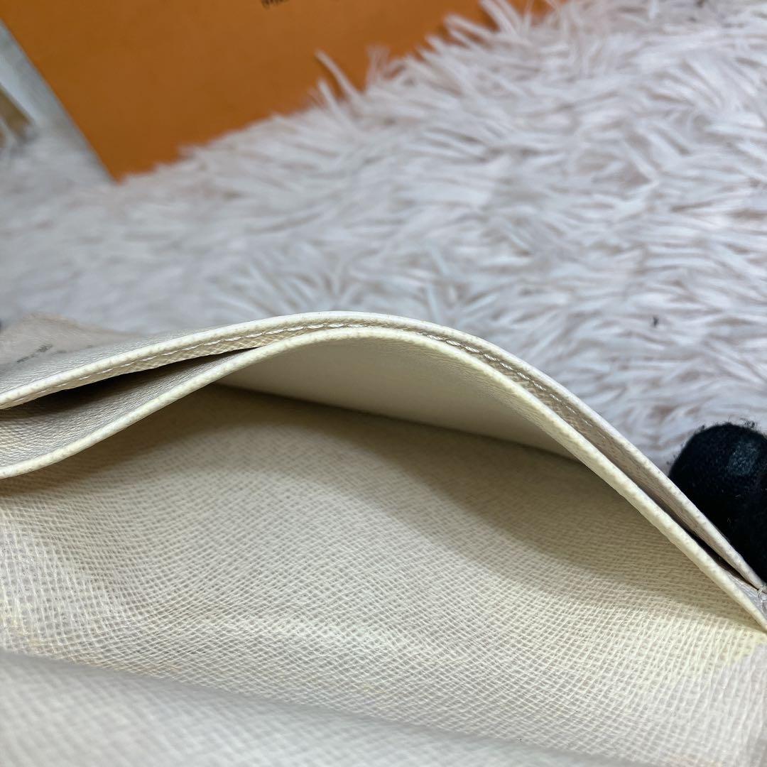 美品 ルイヴィトン ダミエ アズール ポルトフォイユ ヴィエノワ 新型 折り財布