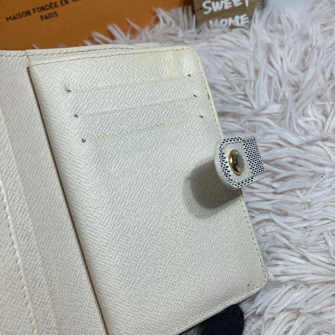 美品 ルイヴィトン ダミエ アズール ポルトフォイユ ヴィエノワ 新型 折り財布